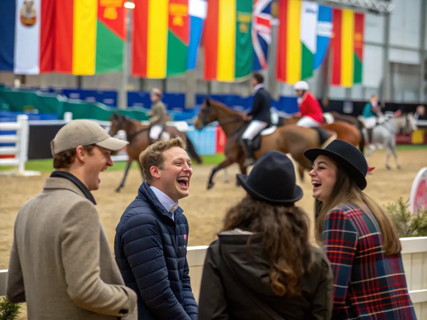 A vibrant photo capturing the excitement and camaraderie of a CAVAL'NATURE community event, showcasing the organization's dedication to fostering inclusion and community engagement.